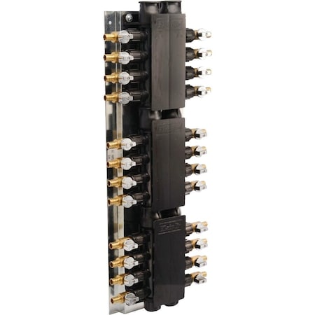 Sharkbite 24 Port Barb Manifold with Brass Ball Shutoff Valves RM22724